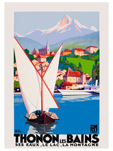 Vintage Thonon les Bains - Art Print